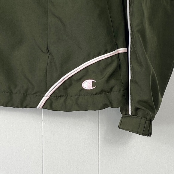 Champion made in Canada full zip windbreaker green vintage - Picture 2 of 16